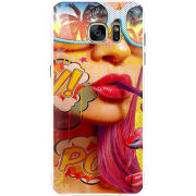 Чехол Uprint Samsung G935 Galaxy S7 Edge Yellow Girl Pop Art