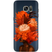 Чехол Uprint Samsung G935 Galaxy S7 Edge Exquisite Orange Flowers