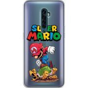 Прозрачный чехол Uprint OPPO Reno2 Super Mario