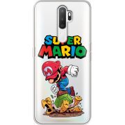 Прозрачный чехол Uprint OPPO A5 2020 Super Mario