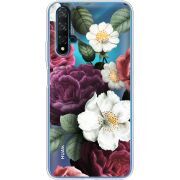 Прозрачный чехол Uprint Huawei Nova 5T Floral Dark Dreams