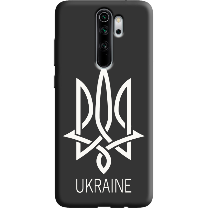 Черный чехол Uprint Xiaomi Redmi Note 8 Pro Тризуб монограмма ukraine