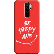 Красный чехол Uprint Xiaomi Redmi Note 8 Pro be happy and