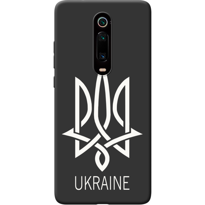 Черный чехол Uprint Xiaomi Mi 9T / Mi 9T Pro Тризуб монограмма ukraine