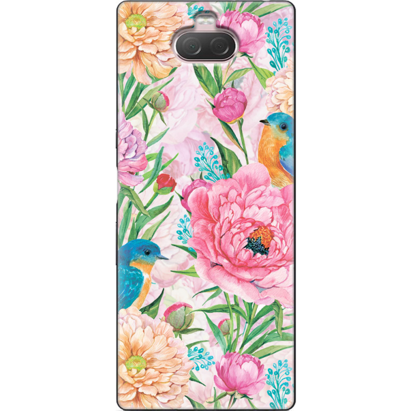 Чехол Uprint Sony Xperia 10 I4113 Birds in Flowers