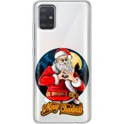 Прозрачный чехол BoxFace Samsung A515 Galaxy A51 Cool Santa