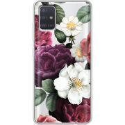 Прозрачный чехол BoxFace Samsung A515 Galaxy A51 Floral Dark Dreams