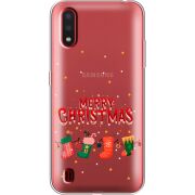 Прозрачный чехол BoxFace Samsung A015 Galaxy A01 Merry Christmas