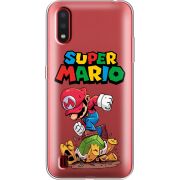 Прозрачный чехол BoxFace Samsung A015 Galaxy A01 Super Mario