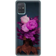 Чехол BoxFace Samsung A715 Galaxy A71 Exquisite Purple Flowers