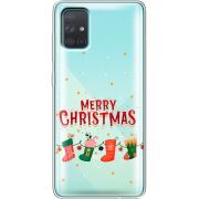 Прозрачный чехол BoxFace Samsung A715 Galaxy A71 Merry Christmas