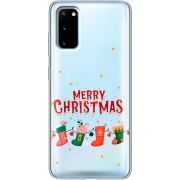 Прозрачный чехол BoxFace Samsung G980 Galaxy S20 Merry Christmas