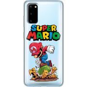 Прозрачный чехол BoxFace Samsung G980 Galaxy S20 Super Mario