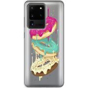 Прозрачный чехол BoxFace Samsung G988 Galaxy S20 Ultra Donuts