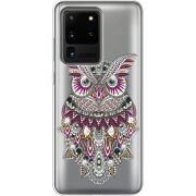 Чехол со стразами Samsung G988 Galaxy S20 Ultra Owl