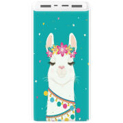 Xiaomi Mi Power Bank 3 20000mAh (PLM18ZM) Белый с принтом Cold Llama