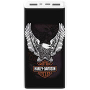 Xiaomi Mi Power Bank 3 20000mAh (PLM18ZM) Белый с принтом Harley Davidson and eagle