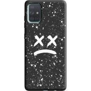 Черный чехол BoxFace Samsung A715 Galaxy A71 Sad Way