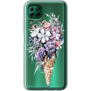 Чехол со стразами Huawei P40 Lite Ice Cream Flowers