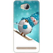Чехол Uprint Huawei Ascend Y3 2 Skier Snowman