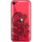 Прозрачный чехол BoxFace Apple iPhone SE (2020) Chinese Dragon