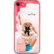Прозрачный чехол BoxFace Apple iPhone SE (2020) Travel Girl