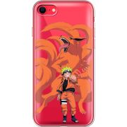 Прозрачный чехол BoxFace Apple iPhone SE (2020) Naruto and Kurama