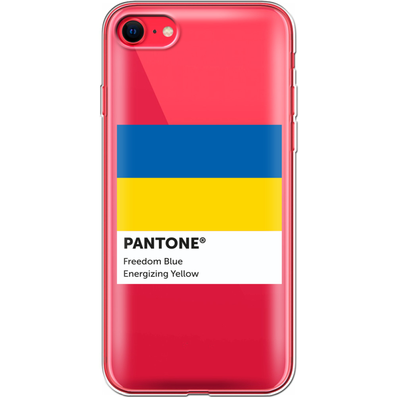Прозрачный чехол BoxFace Apple iPhone SE (2020) Pantone вільний синій
