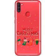 Прозрачный чехол BoxFace Samsung Galaxy A11 (A115) Merry Christmas