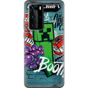 Чехол BoxFace Huawei P40 Pro Minecraft Graffiti