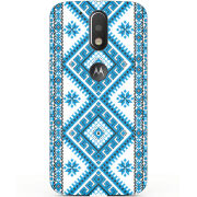 Чехол Uprint Motorola Moto G4 XT1622 Блакитний Орнамент