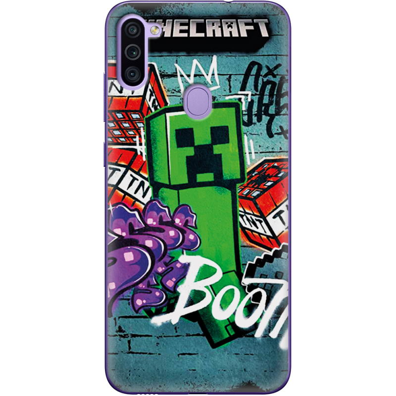 Чехол BoxFace Samsung Galaxy M11 (M115) Minecraft Graffiti