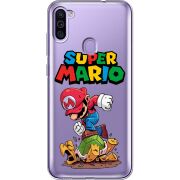 Прозрачный чехол BoxFace Samsung Galaxy M11 (M115) Super Mario