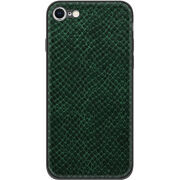 Кожаный чехол Boxface Apple iPhone 7 / 8 Snake Emerald