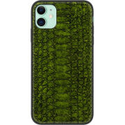 Кожаный чехол Boxface Apple iPhone 11 Reptile Forest Green