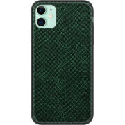 Кожаный чехол Boxface Apple iPhone 11 Snake Emerald