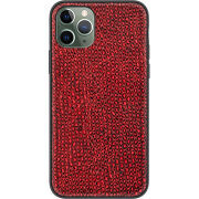 Кожаный чехол Boxface Apple iPhone 11 Pro Snake Red