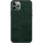 Кожаный чехол Boxface Apple iPhone 11 Pro Snake Emerald