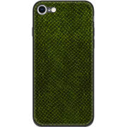 Кожаный чехол Boxface Apple iPhone SE (2020) Snake Forest Green