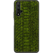 Кожаный чехол Boxface Huawei Nova 5T Reptile Forest Green