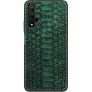 Кожаный чехол Boxface Huawei Nova 5T Reptile Emerald