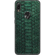 Кожаный чехол Boxface Huawei Y6 Prime 2019 Reptile Emerald