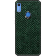 Кожаный чехол Boxface Huawei Y6s Snake Emerald
