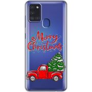 Прозрачный чехол BoxFace Samsung Galaxy A21s (A217) Holiday Car
