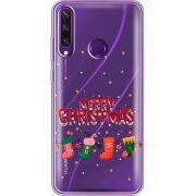 Прозрачный чехол BoxFace Huawei Y6p Merry Christmas