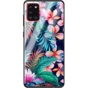 Защитный чехол BoxFace Glossy Panel Samsung Galaxy A31 Exotic Flowers
