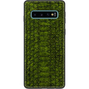 Кожаный чехол Boxface Samsung Galaxy S10 (G973) Reptile Forest Green