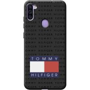 Черный чехол BoxFace Samsung Galaxy A11 (A115) Tommy Print
