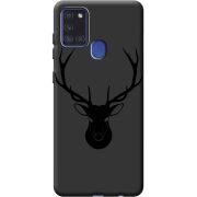Черный чехол BoxFace Samsung A217 Galaxy A21s Deer