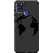 Черный чехол BoxFace Samsung A217 Galaxy A21s Earth